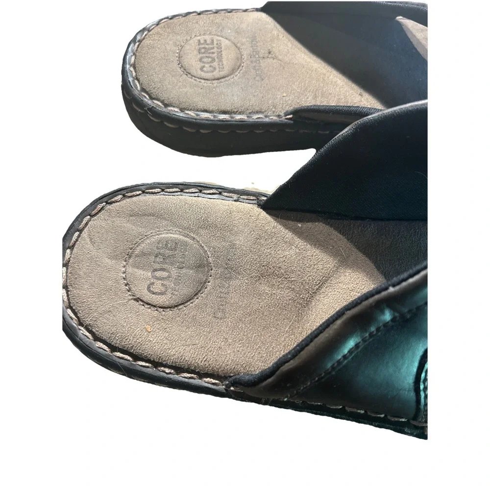 CROFT &‎ BARROW Brown Stitched Thong Sandals Men's 12 Comfort Core Technology